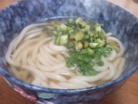 ヘルシー☆大根葉でシャキシャキうどん